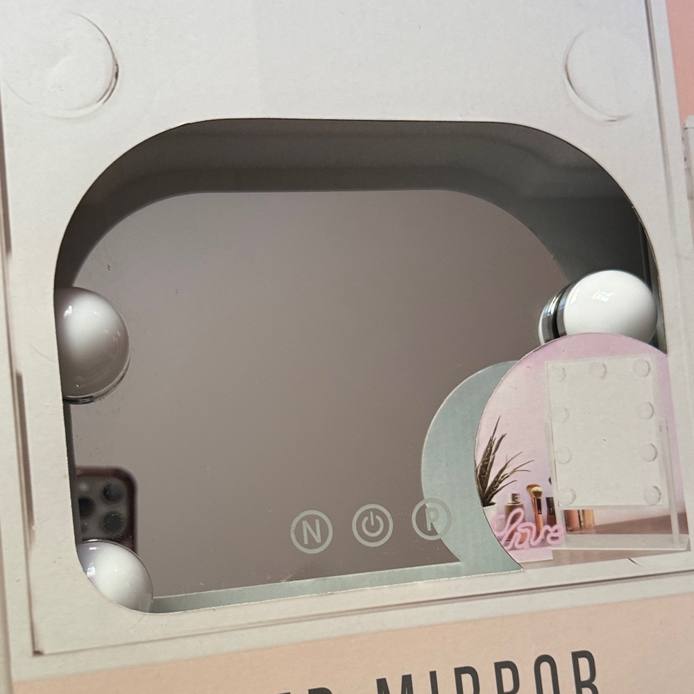 LED Mirror with Dimmable Lights - White - Picture 5 of 5